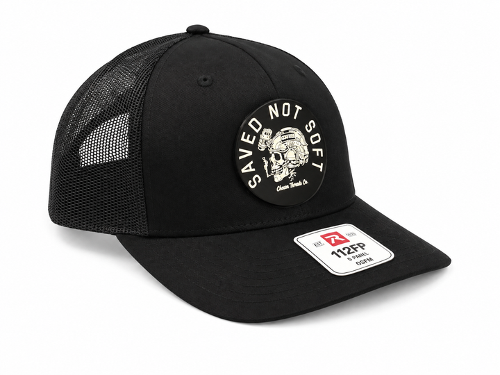 Glow In The Dark Black Saved Not Soft Hat