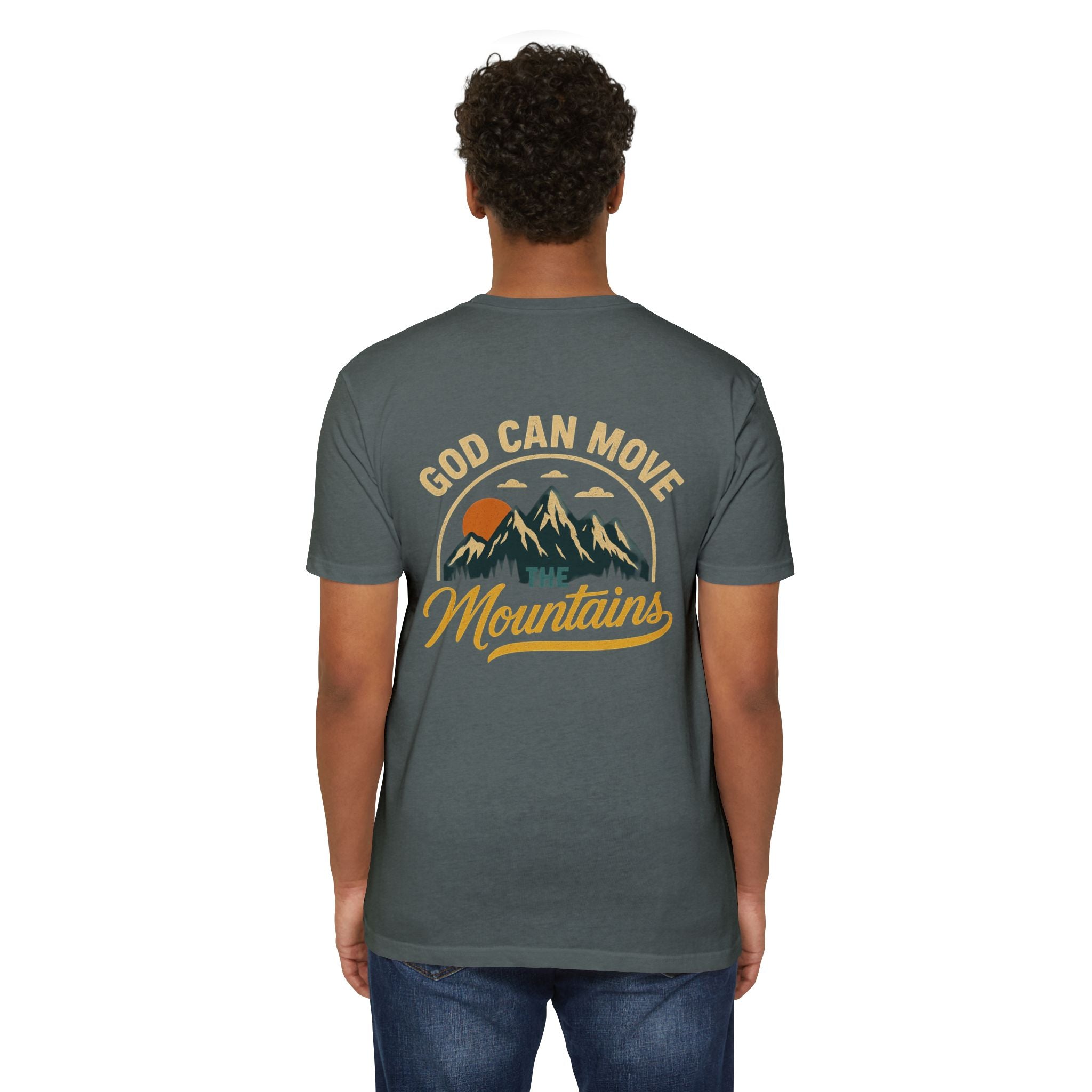 God Can Move Mountains T-Shirt — Faith Adventure Graphic Tee