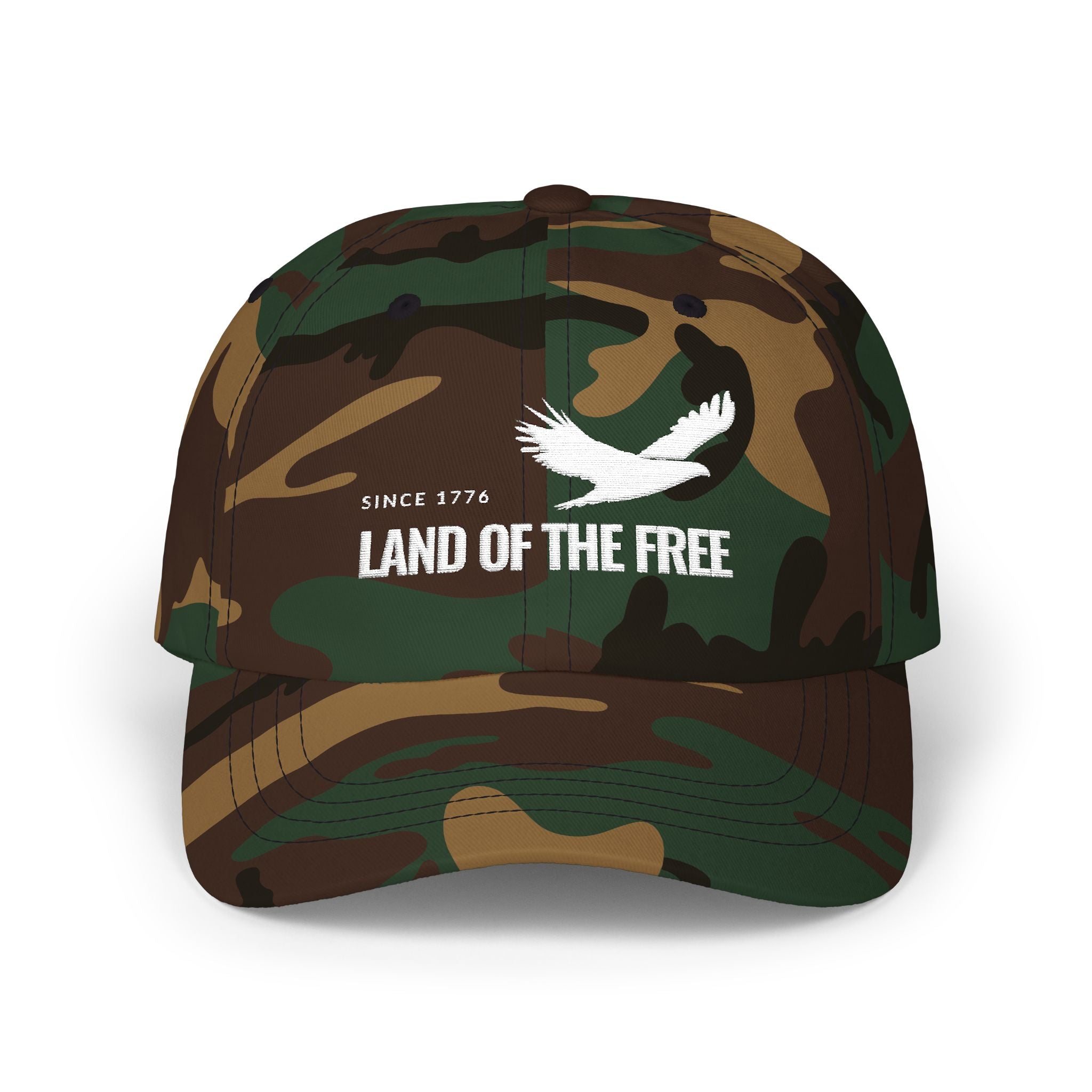 Camo "Land of the Free" Dad Cap