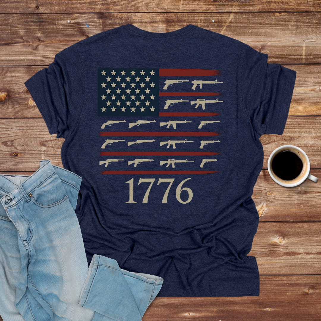 1776 Rifle Flag T-Shirt
