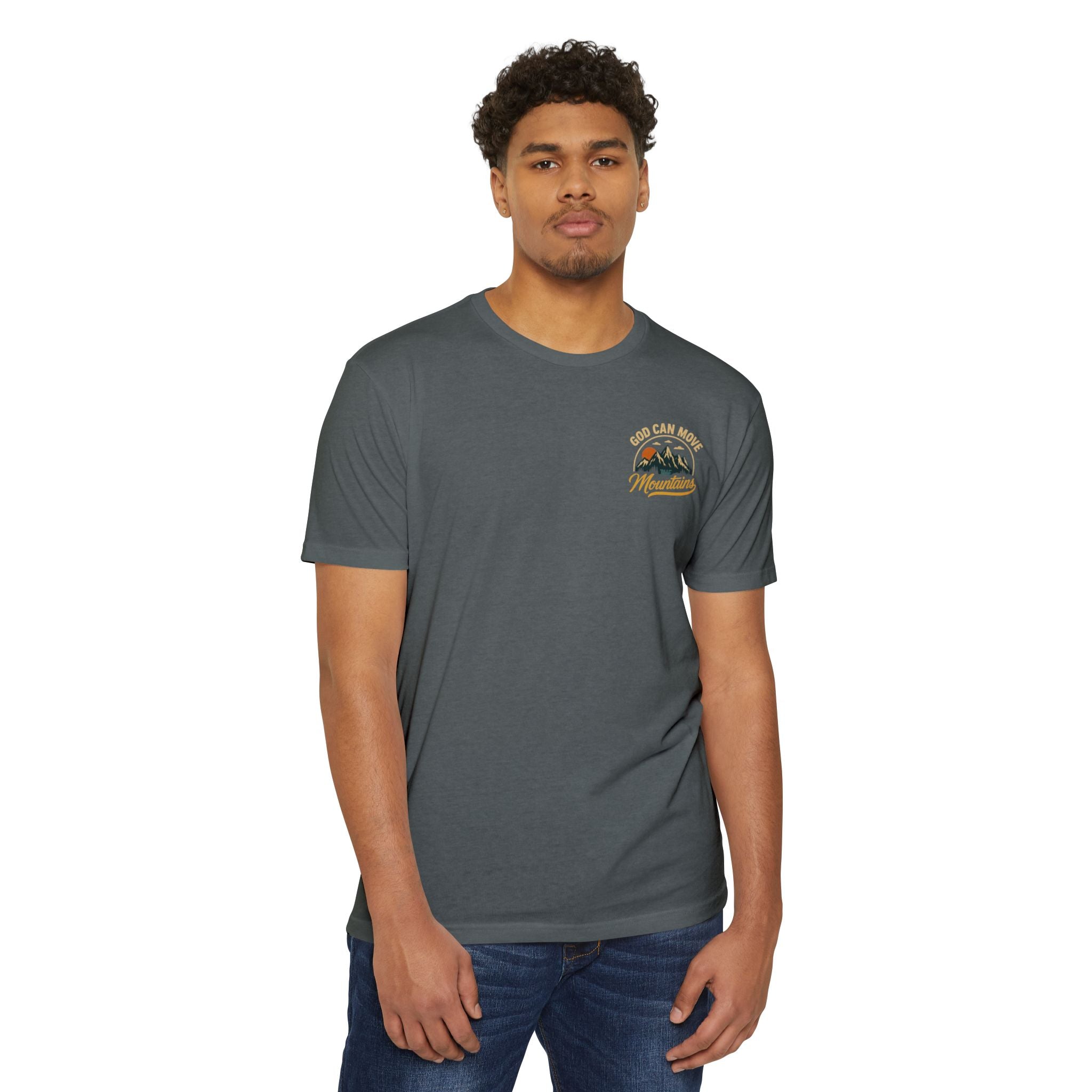 God Can Move Mountains T-Shirt — Faith Adventure Graphic Tee