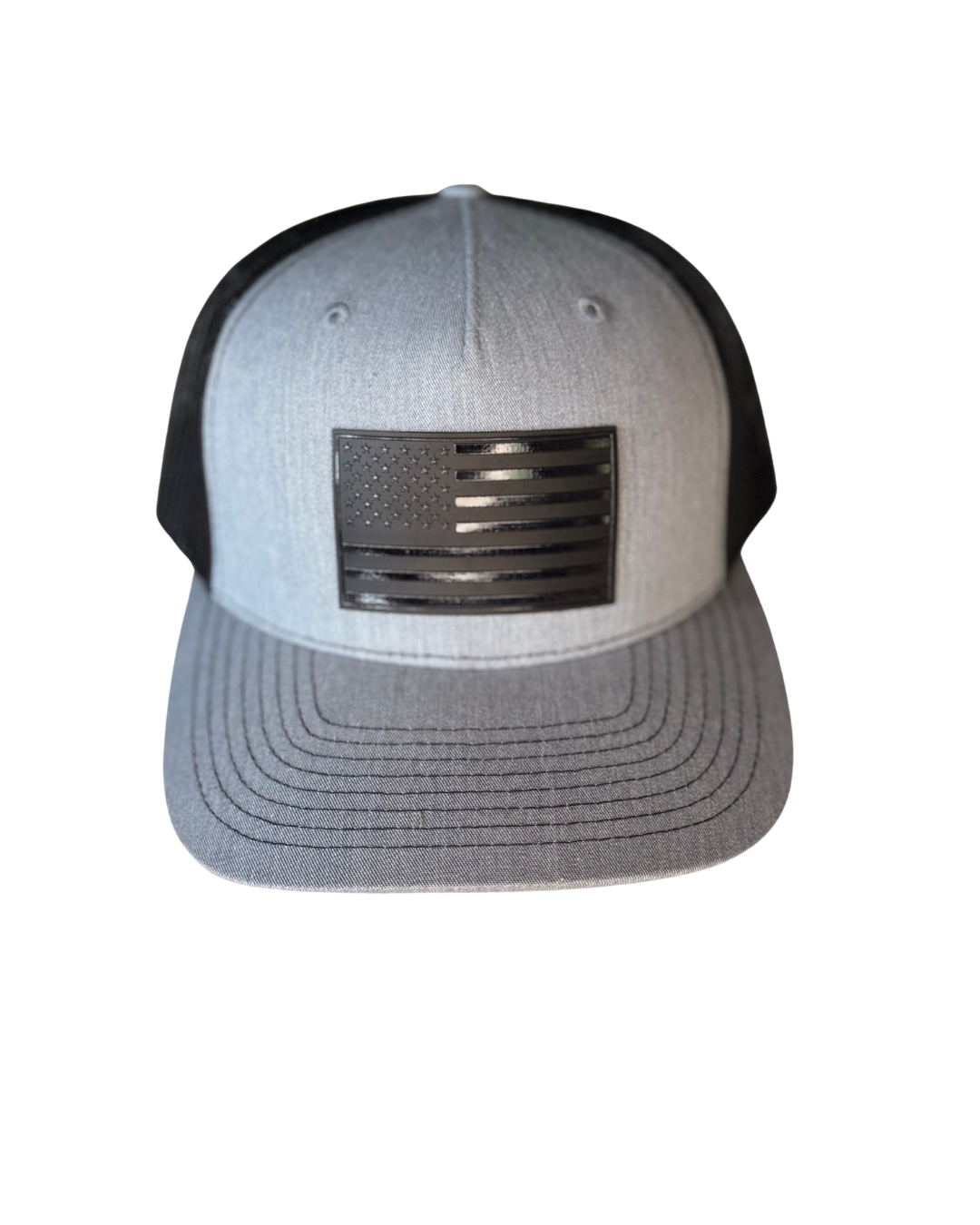 Blacked Out American Flag Snapback Hat