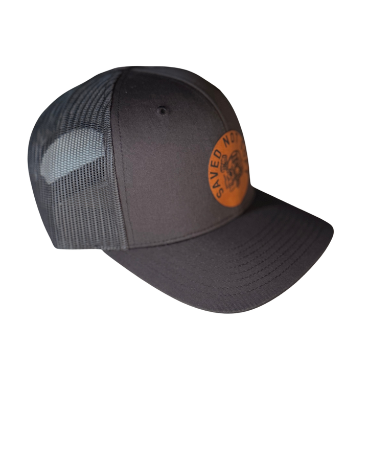 Black Saved Not Soft Snapback Hat
