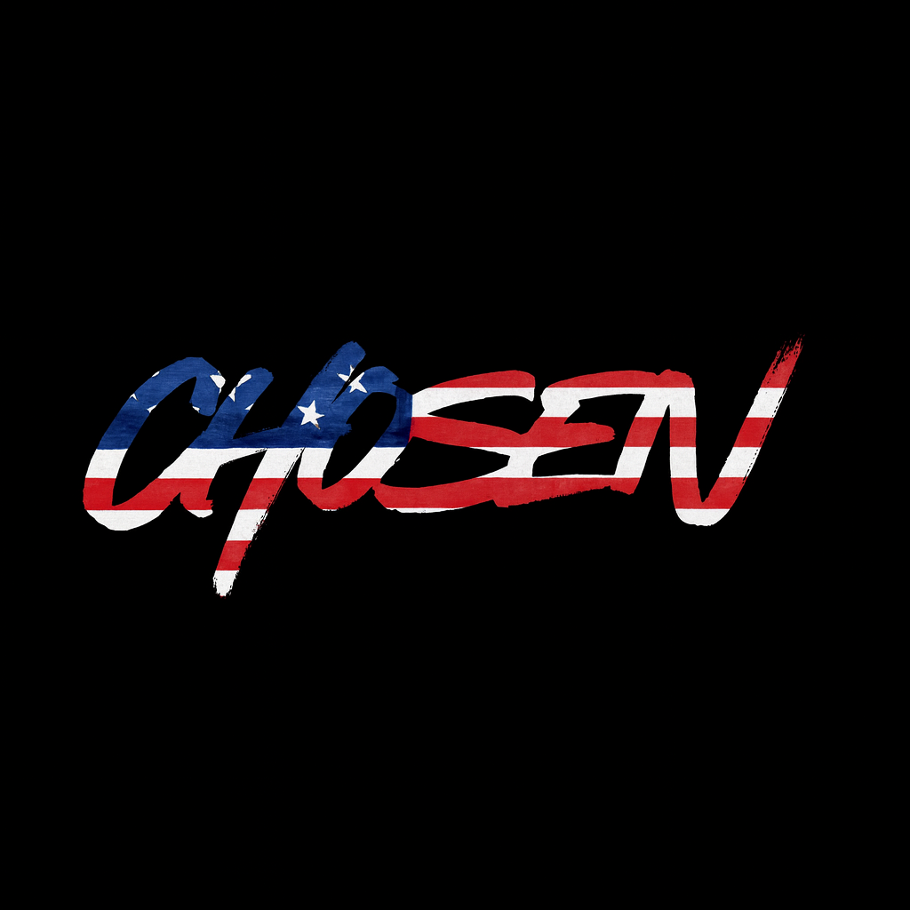 American Flag Chosen Sticker