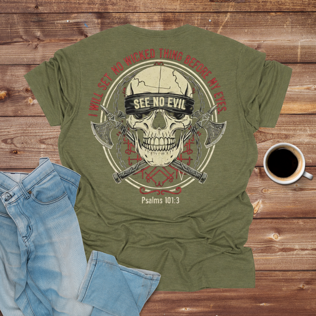 See No Evil Skull T-Shirt