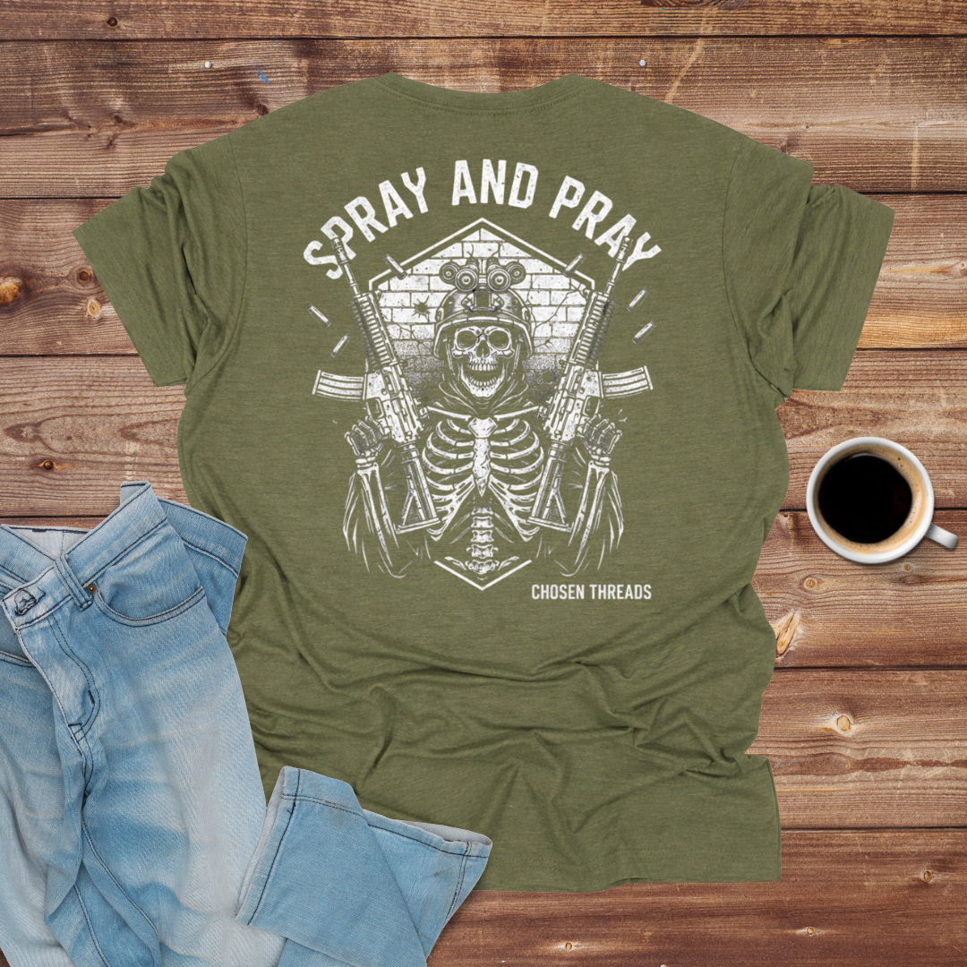 Spray and Pray Skeleton T-Shirt