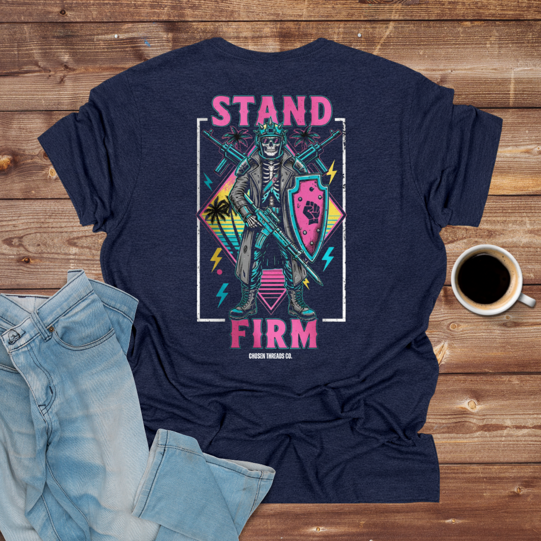 Stand Firm Skeleton Graphic T-Shirt