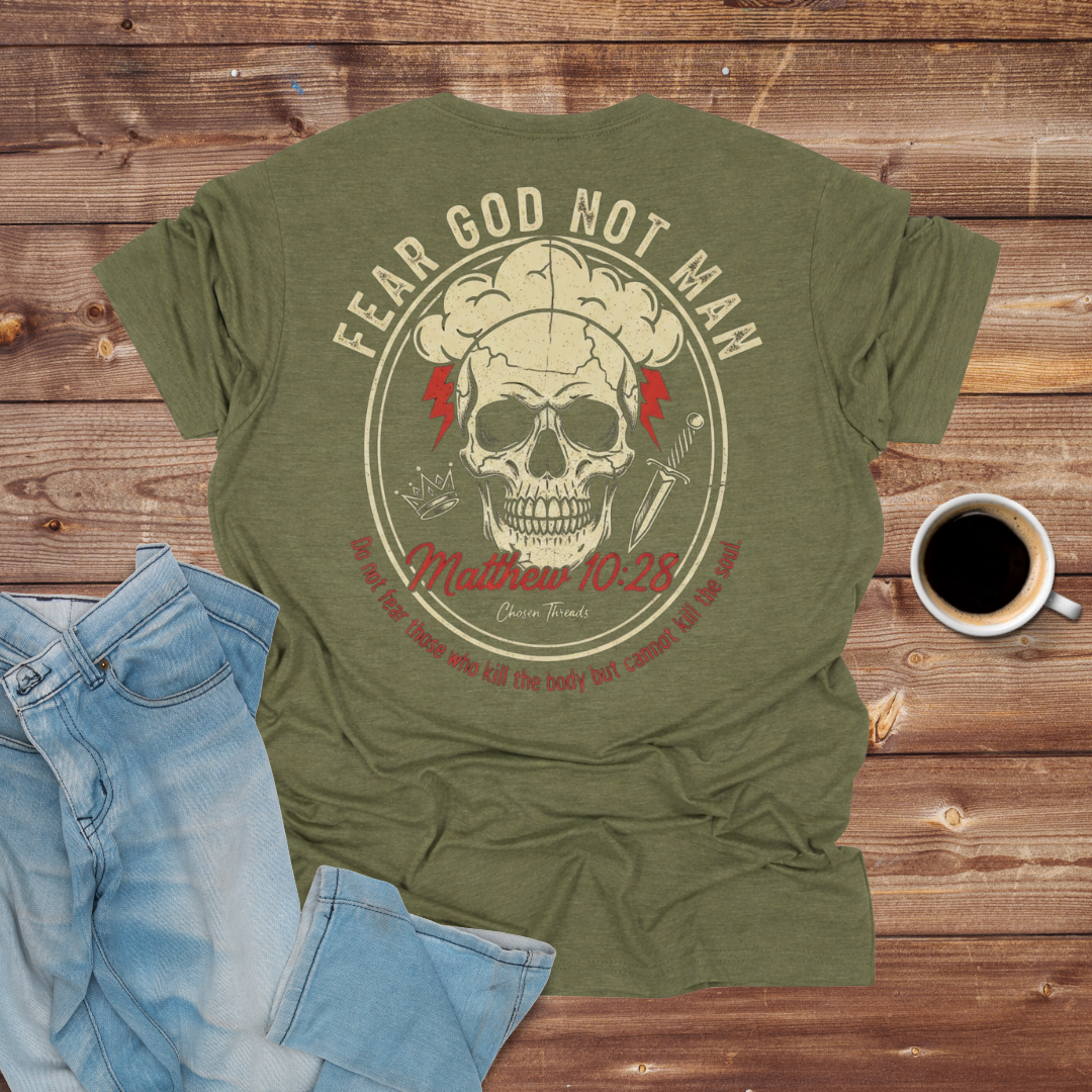 Fear God Not Man Skull T-Shirt