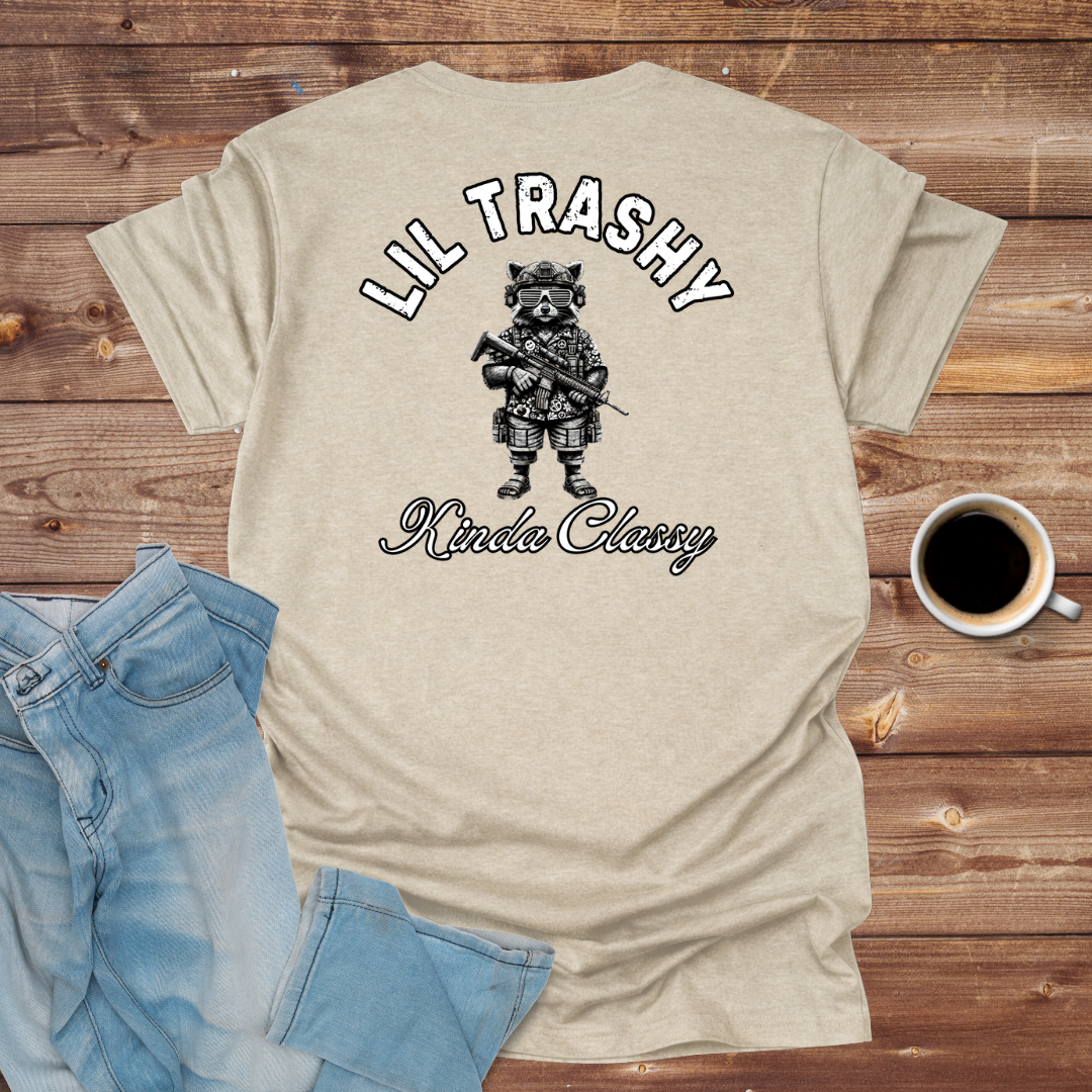 Lil Trashy Raccoon Graphic T-Shirt