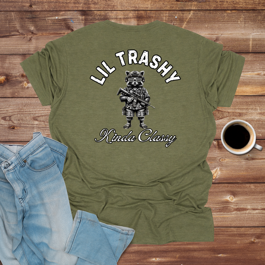 Lil Trashy Raccoon Graphic T-Shirt
