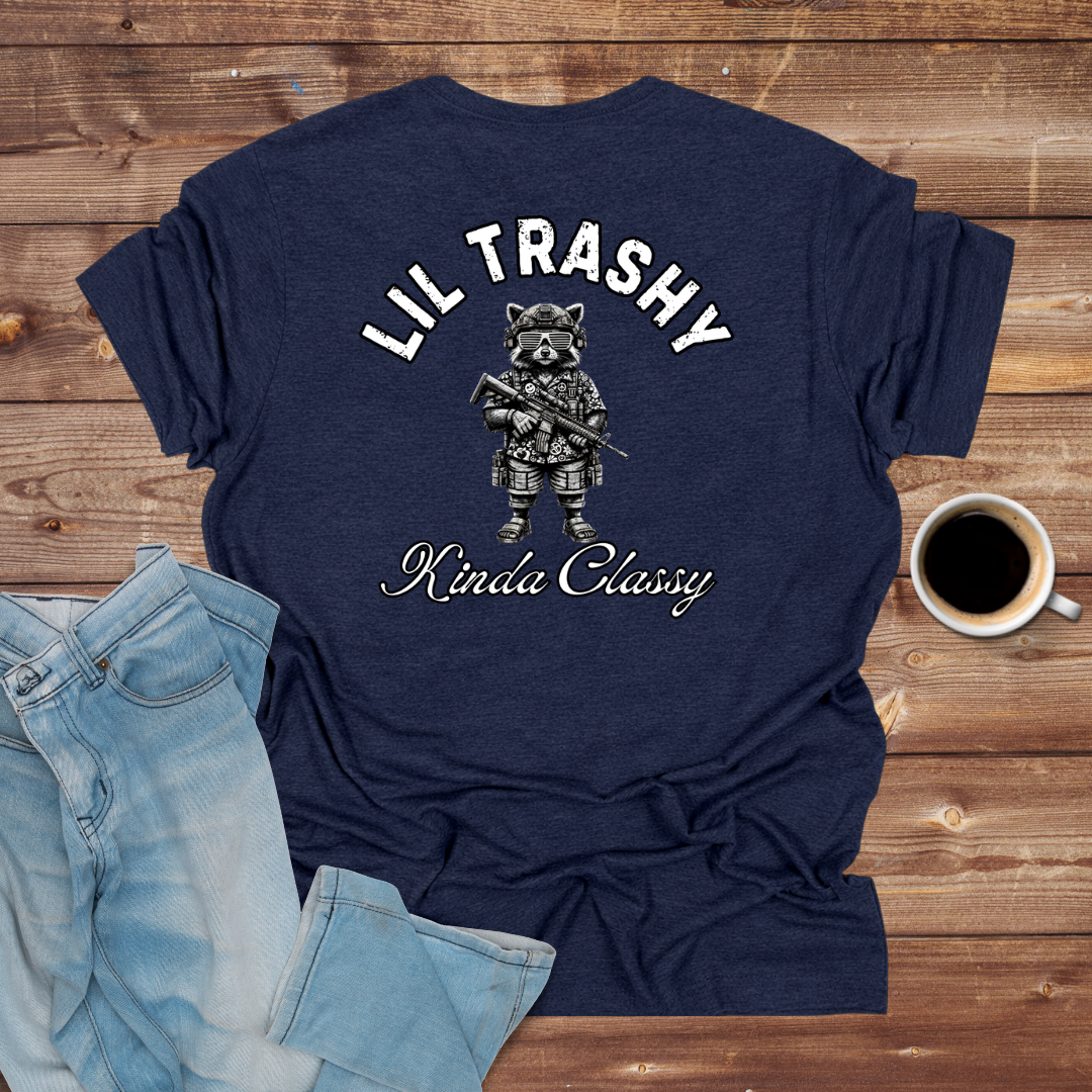 Lil Trashy Raccoon Graphic T-Shirt
