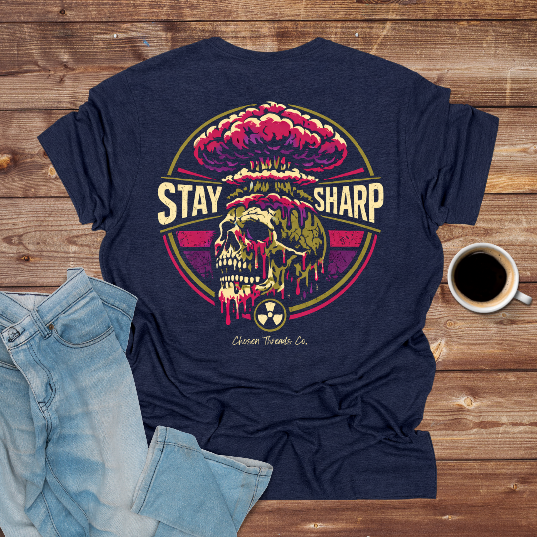 Stay Sharp Skull T-Shirt