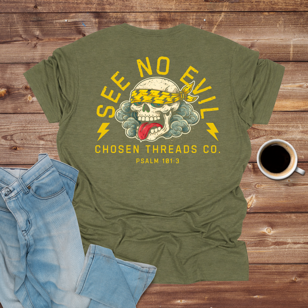 See No Evil Skull T-Shirt