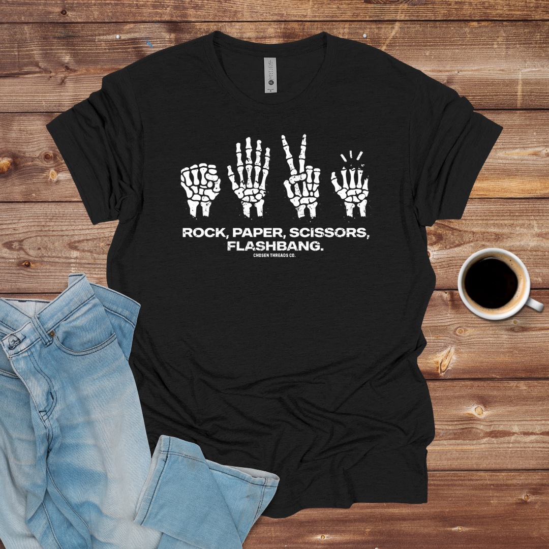 Rock, Paper, Scissors Flashbang T-Shirt