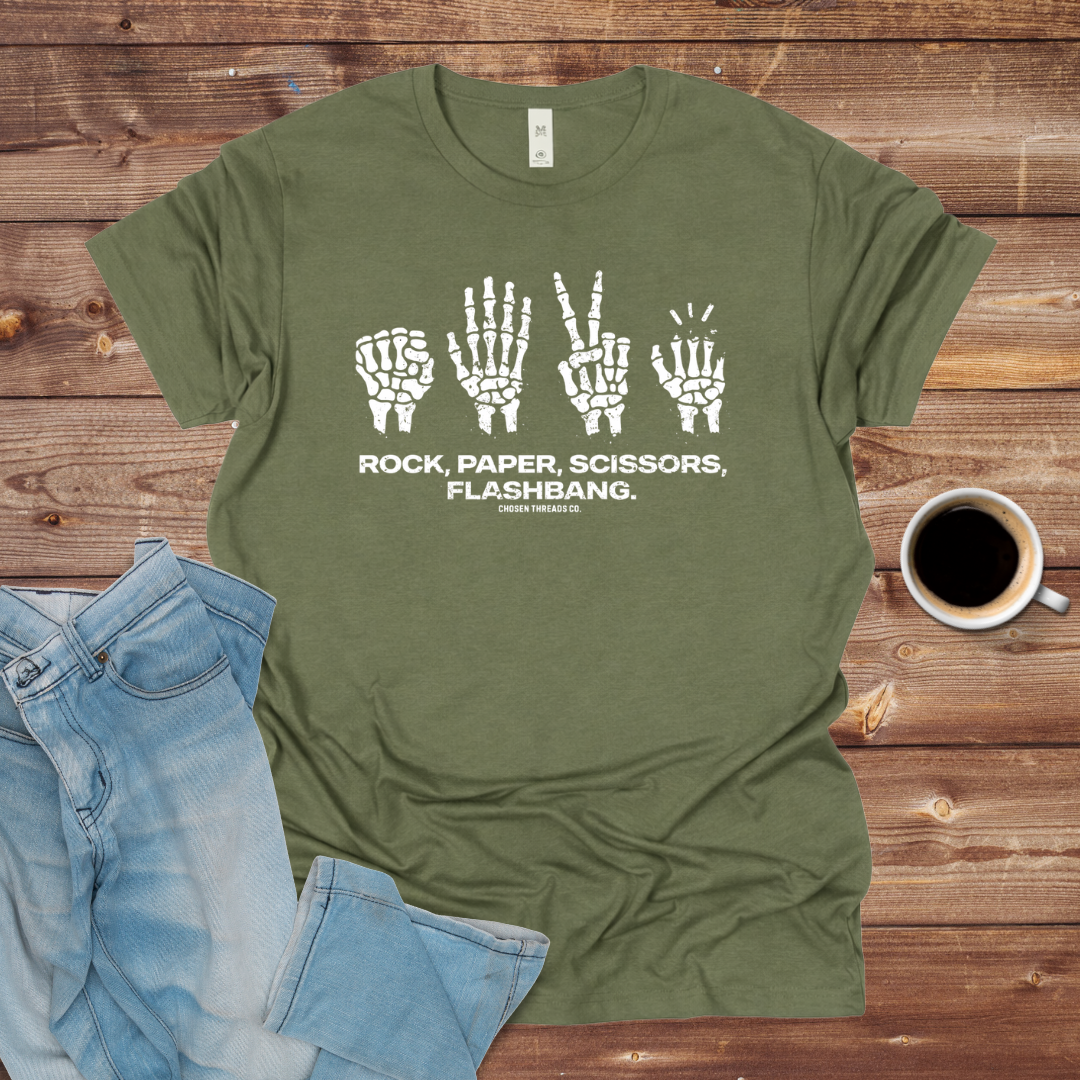 Rock, Paper, Scissors Flashbang T-Shirt