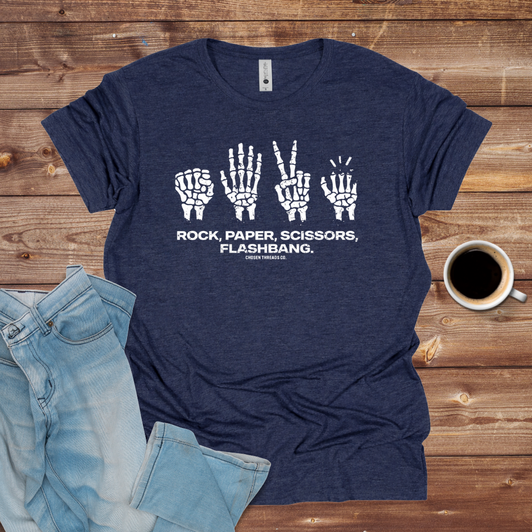 Rock, Paper, Scissors Flashbang T-Shirt