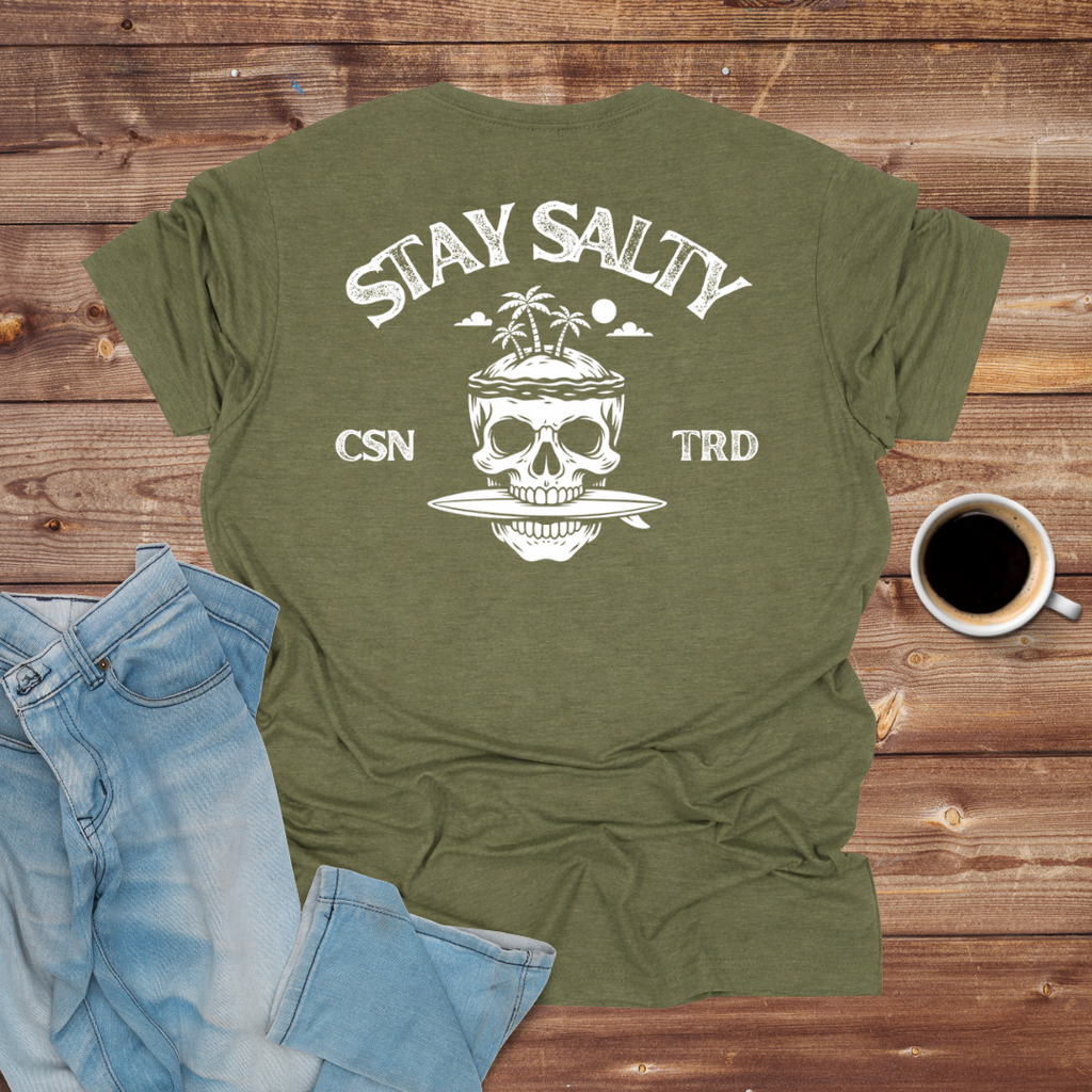 Stay Salty Skull Surf T-Shirt