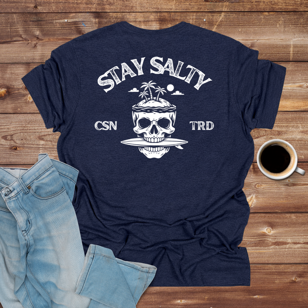 Stay Salty Skull Surf T-Shirt