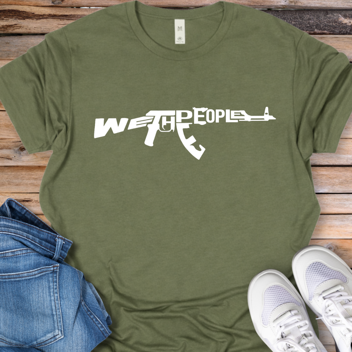 We The People Rifle Graphic T-Shirt