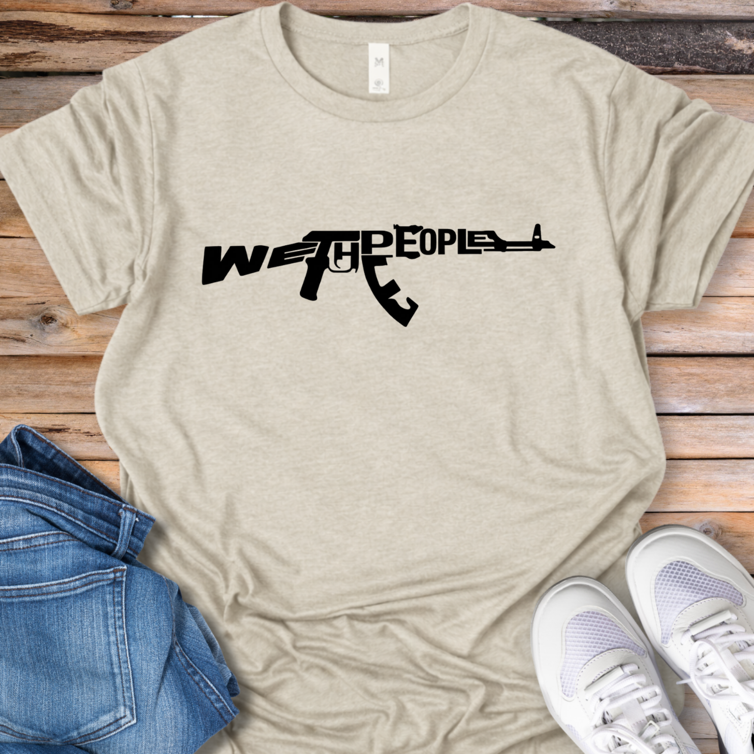 We The People Rifle Graphic T-Shirt