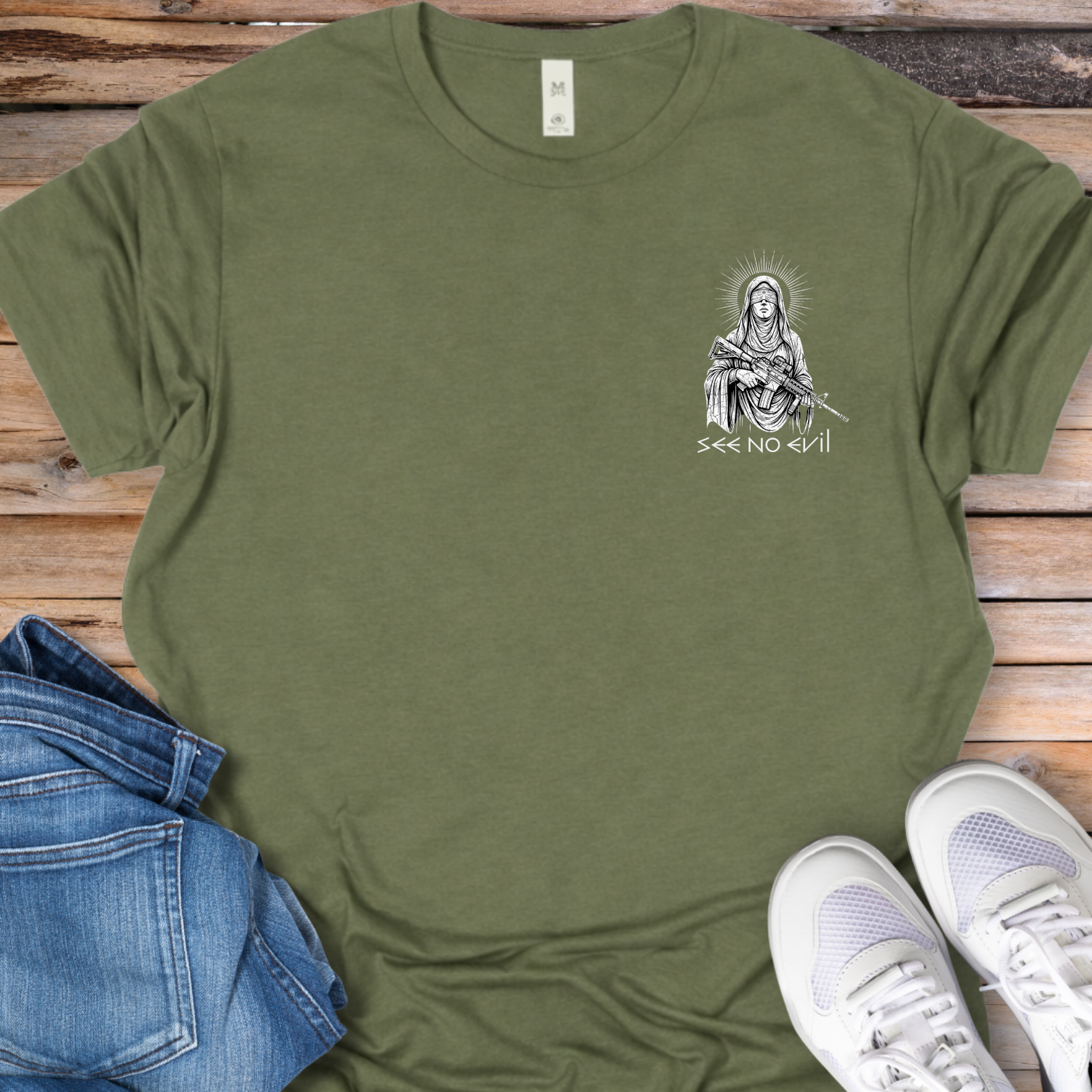 See No Evil Lady Justice T-Shirt