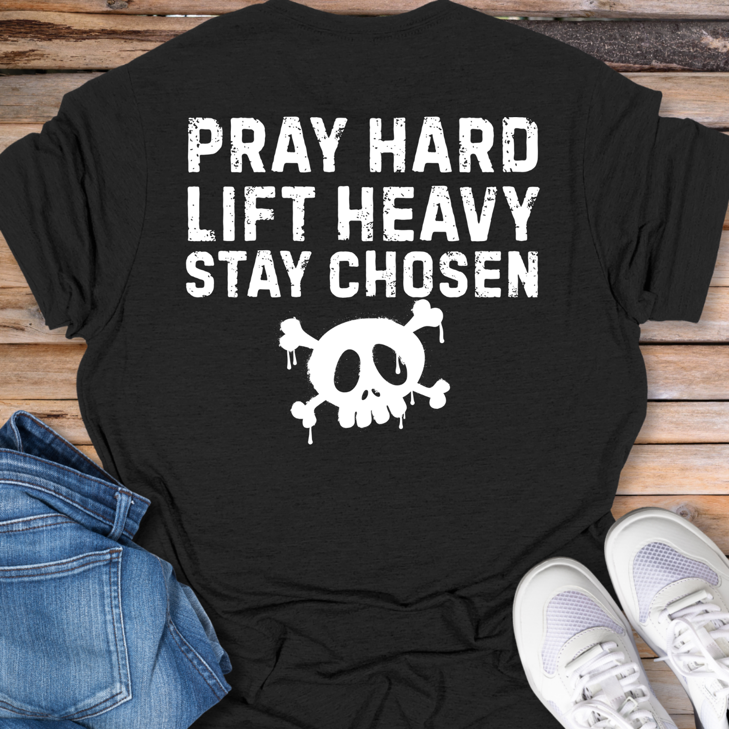 Pray Hard Lift Heavy T-Shirt