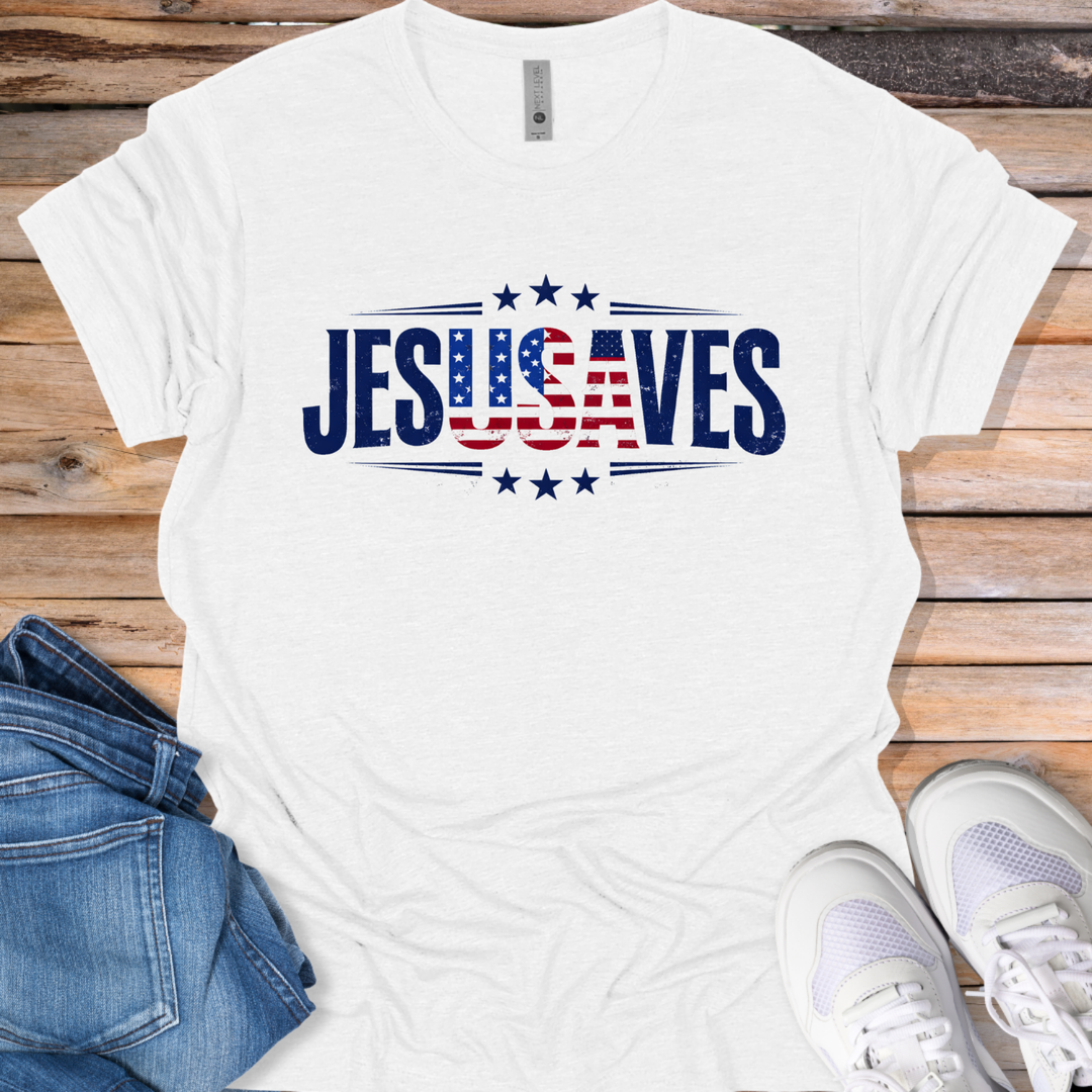 Jesus Saves Patriotic T-Shirt
