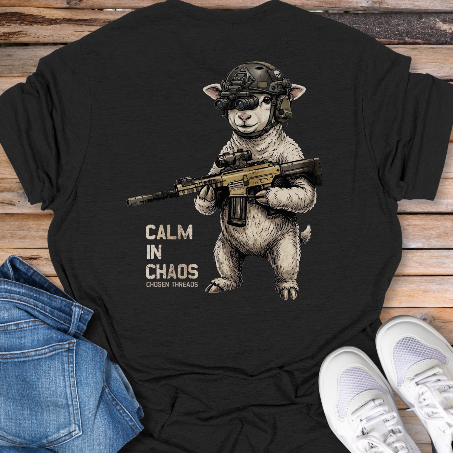 Calm in Chaos Sheep T-Shirt