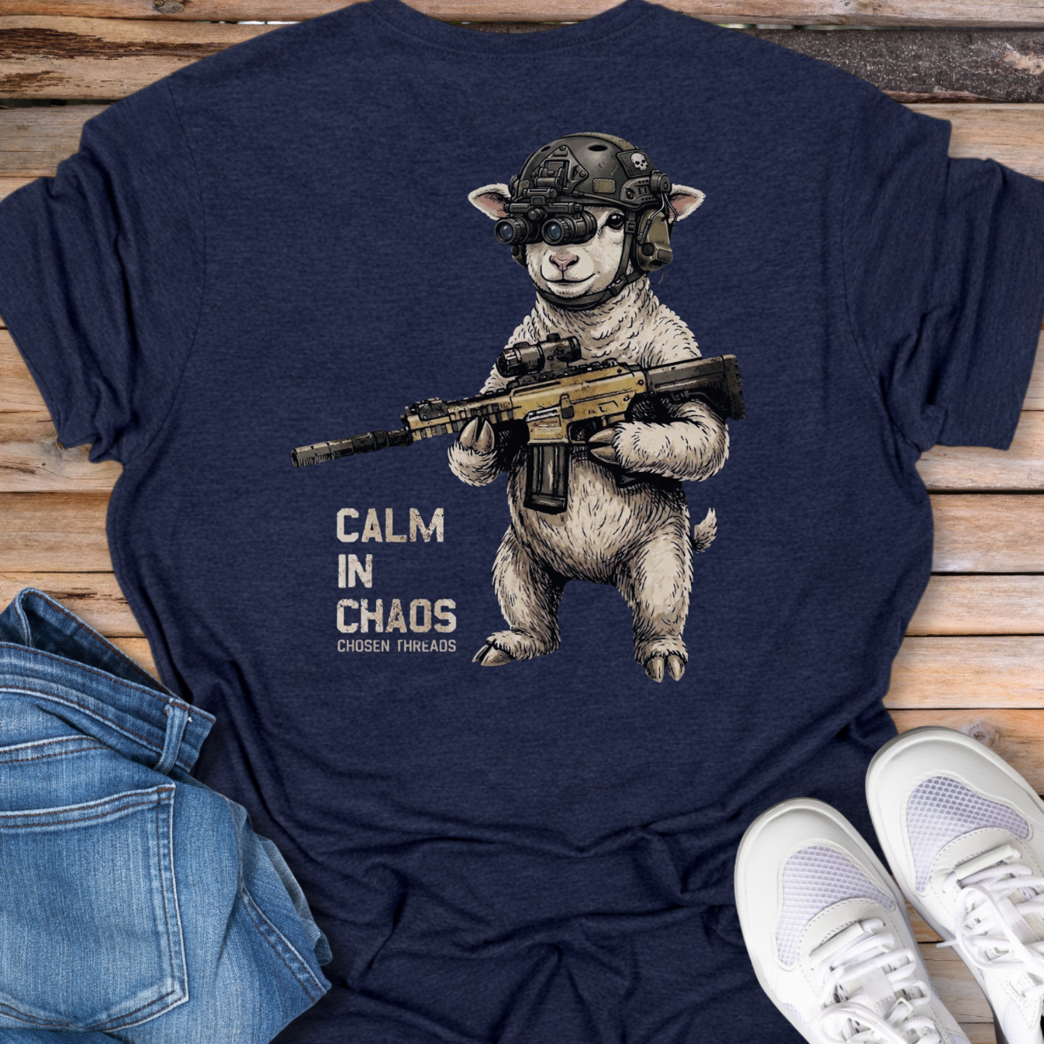 Calm in Chaos Sheep T-Shirt