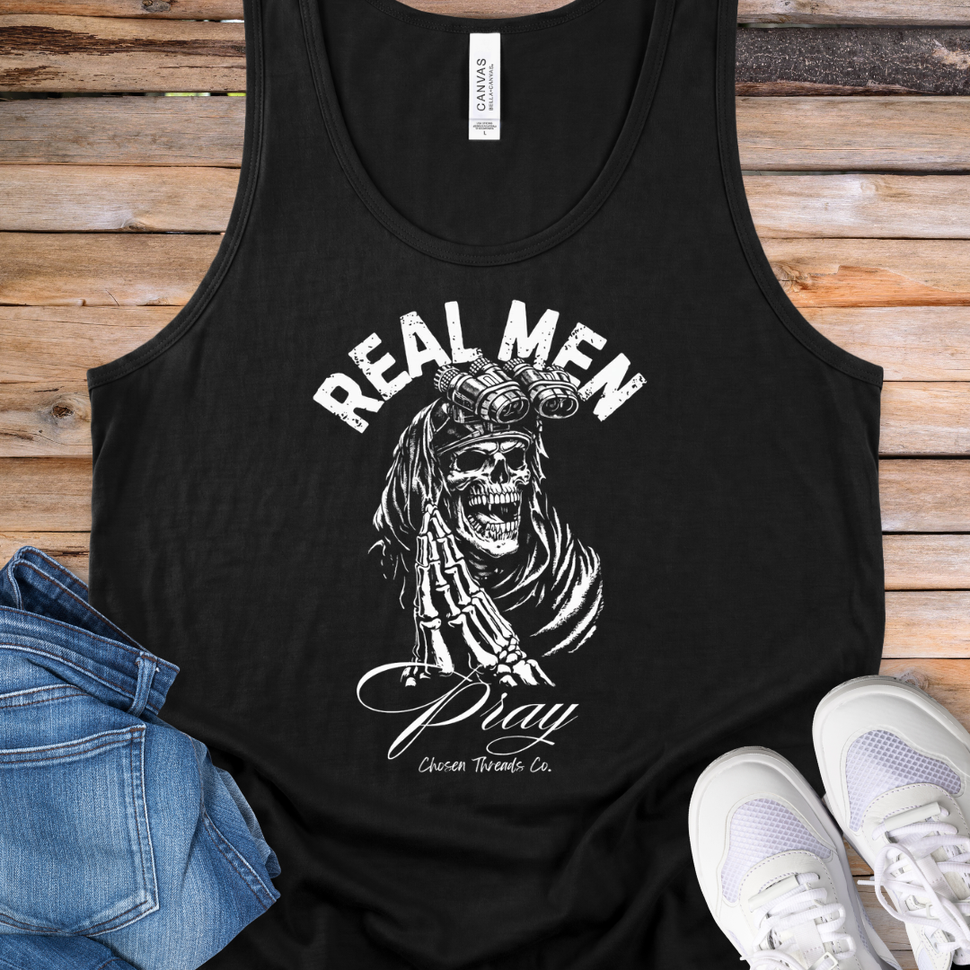 Real Men Pray Tank Top