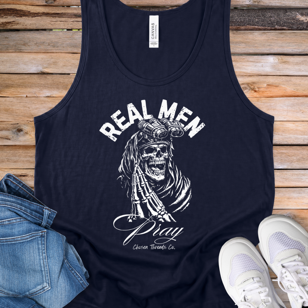 Real Men Pray Tank Top