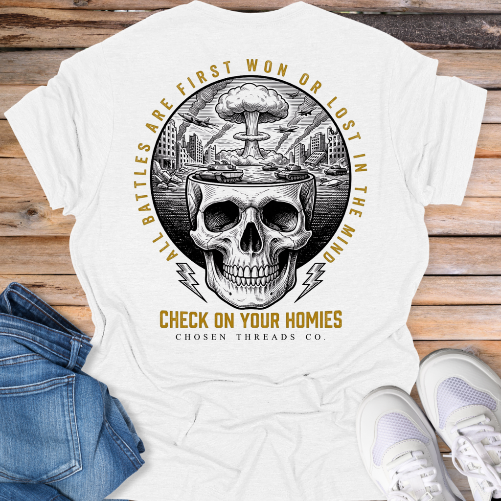 Check On Your Homies Skull T-Shirt