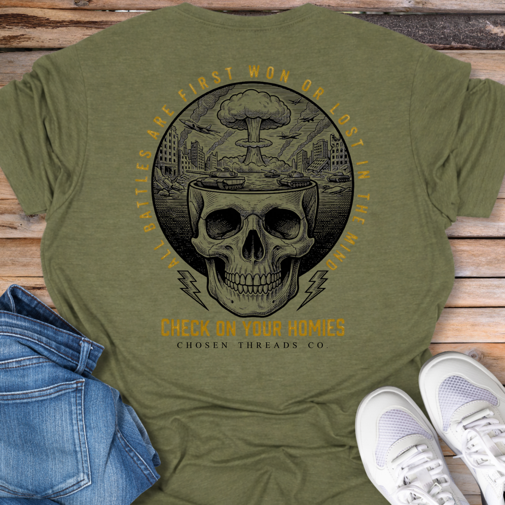 Check On Your Homies Skull T-Shirt