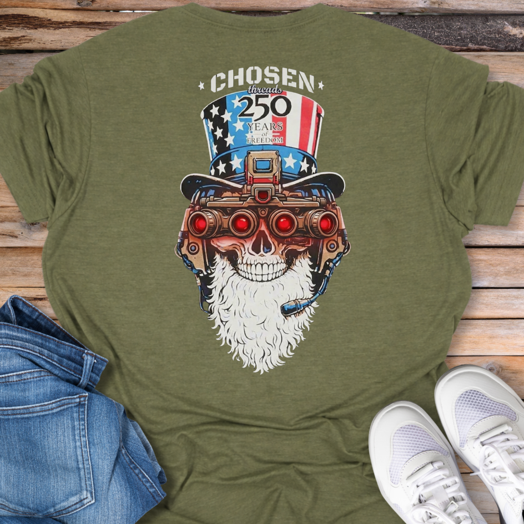 Patriotic Skull 250 Years T-Shirt