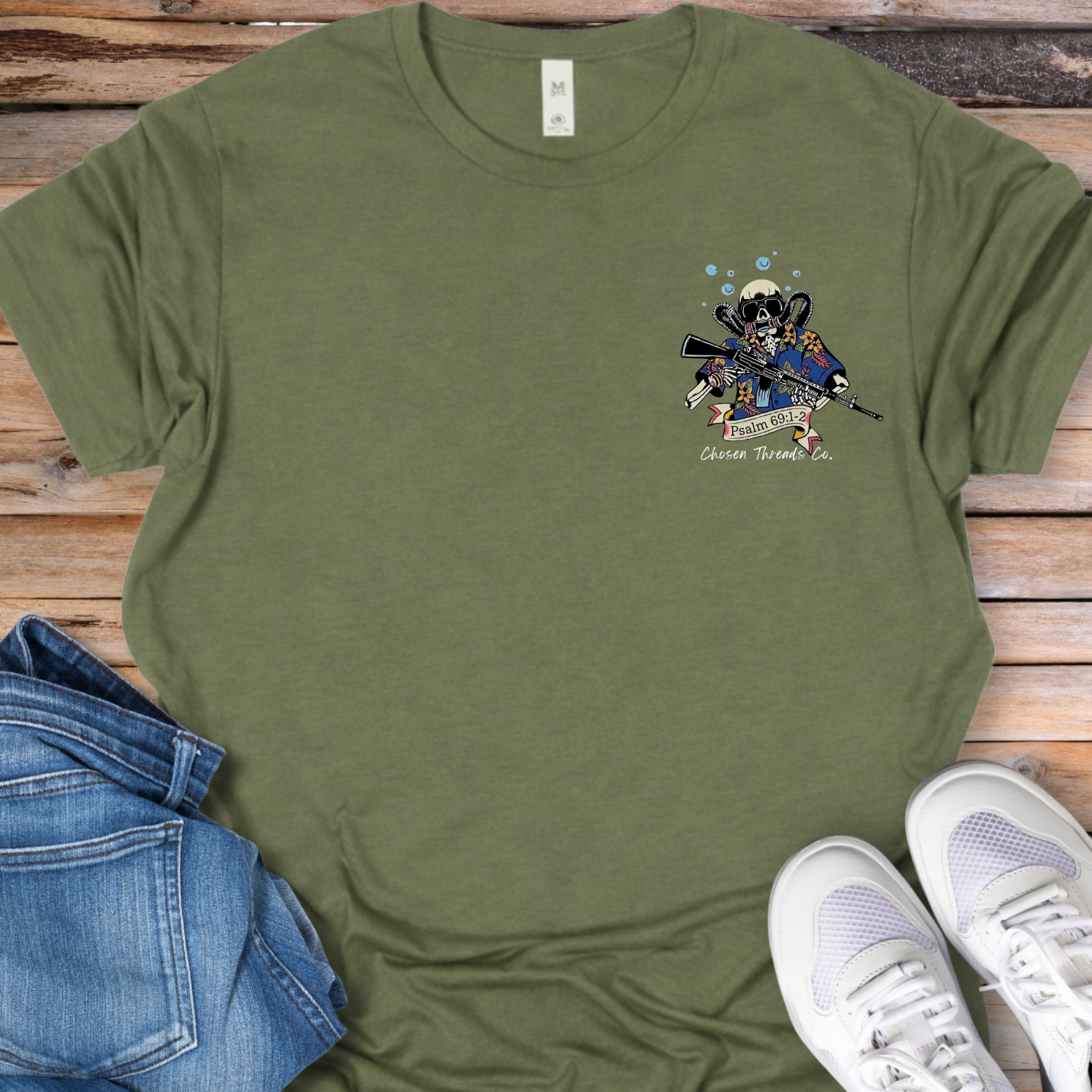 Psalm 69:2 Rescue Diver T‑Shirt