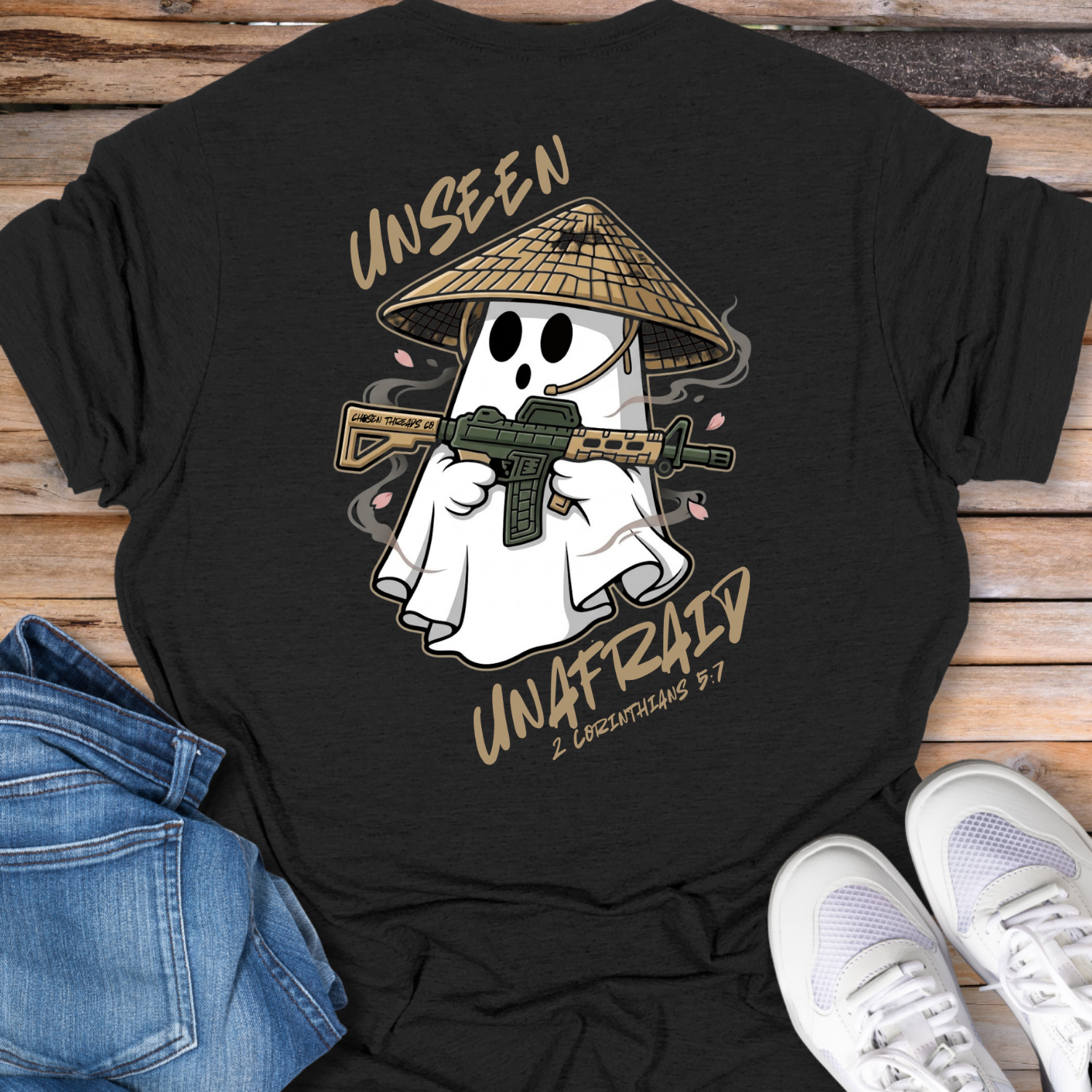 Unseen, Unafraid Ghost T-Shirt