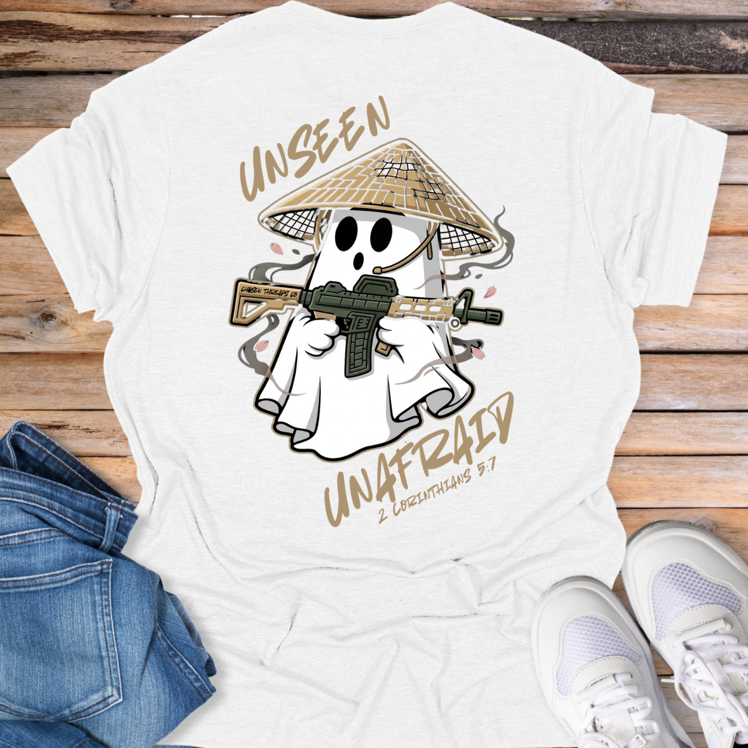 Unseen, Unafraid Ghost T-Shirt