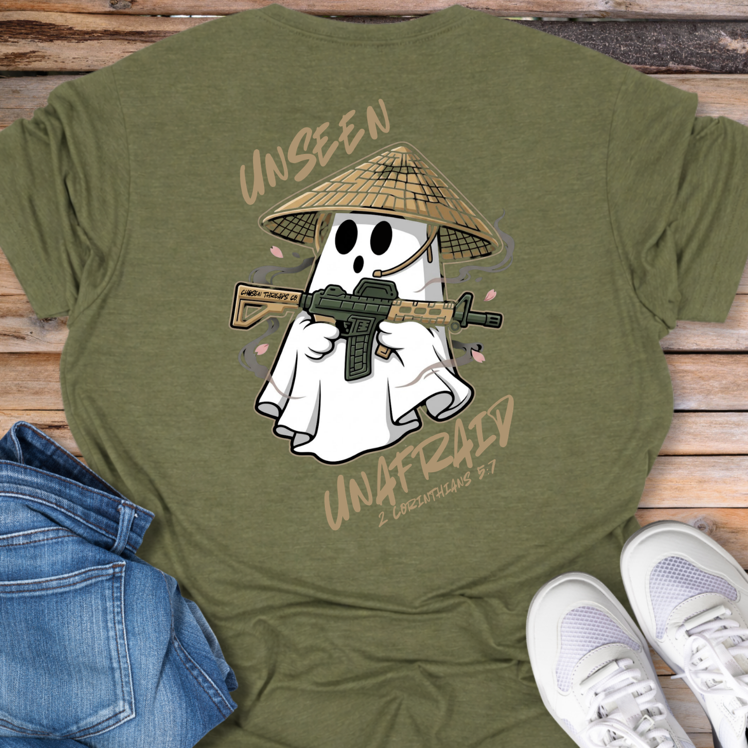 Unseen, Unafraid Ghost T-Shirt