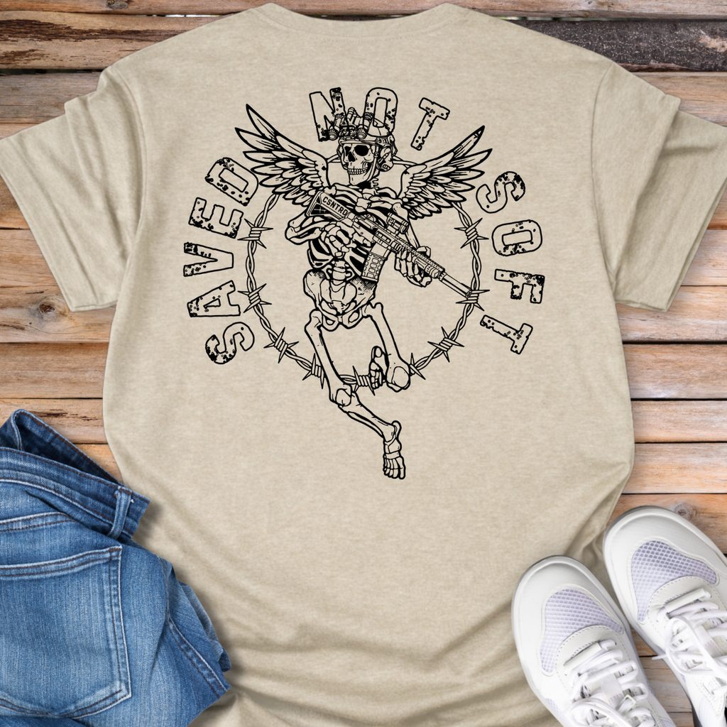 Saved Not Soft Angel T‑Shirt