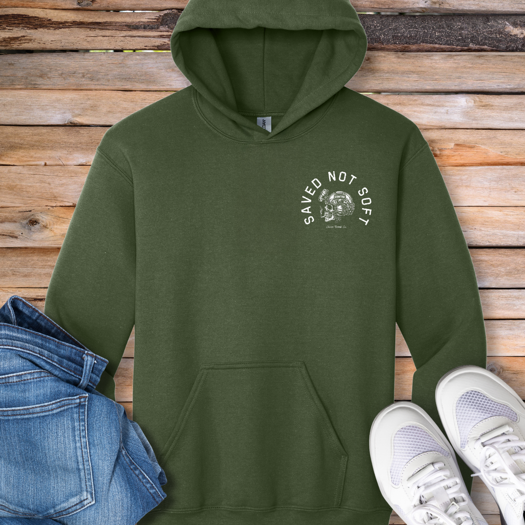 Saved Not Soft Hoodie