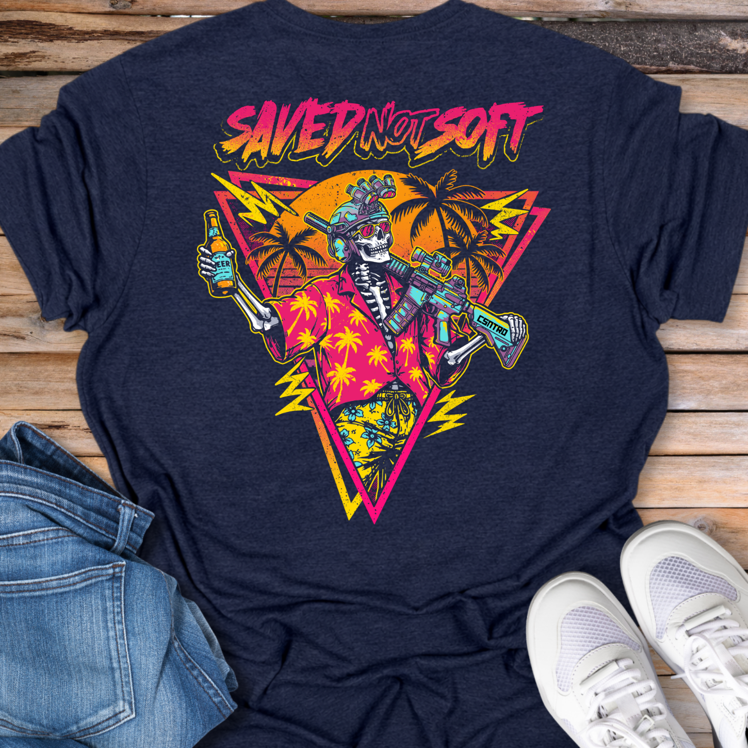 Saved Not Soft Neon T-Shirt