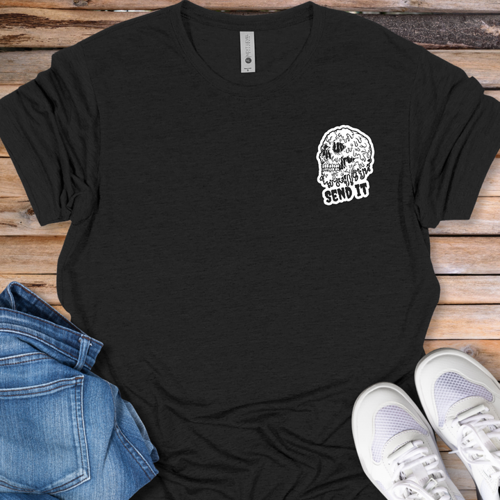 Send It Melting Skull T-Shirt