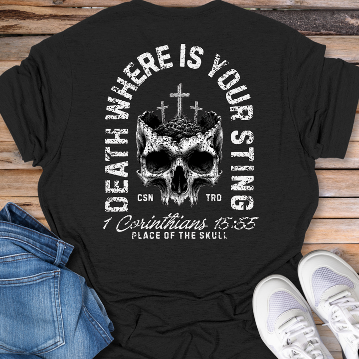 Death Where Is Your Sting Skull T-Shirt