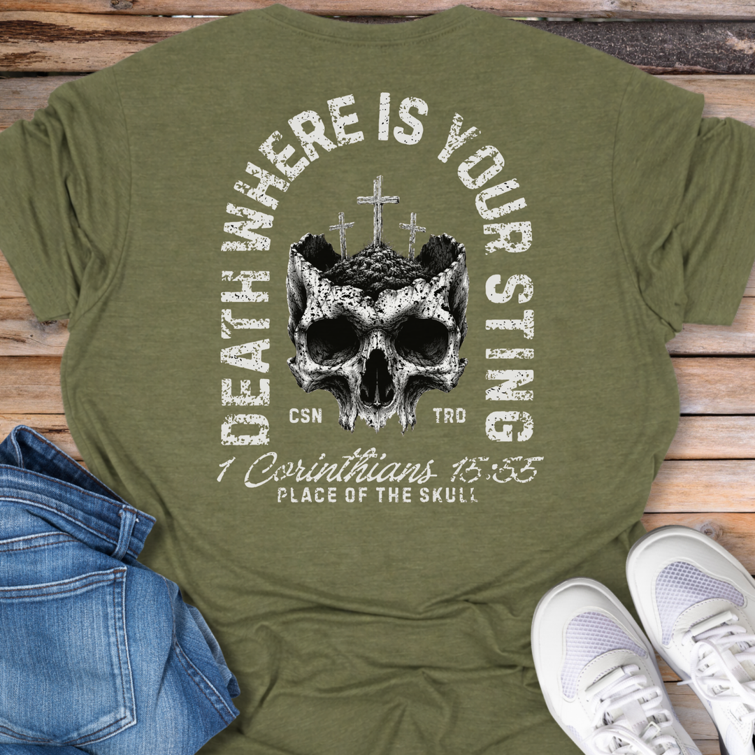 Death Where Is Your Sting Skull T-Shirt