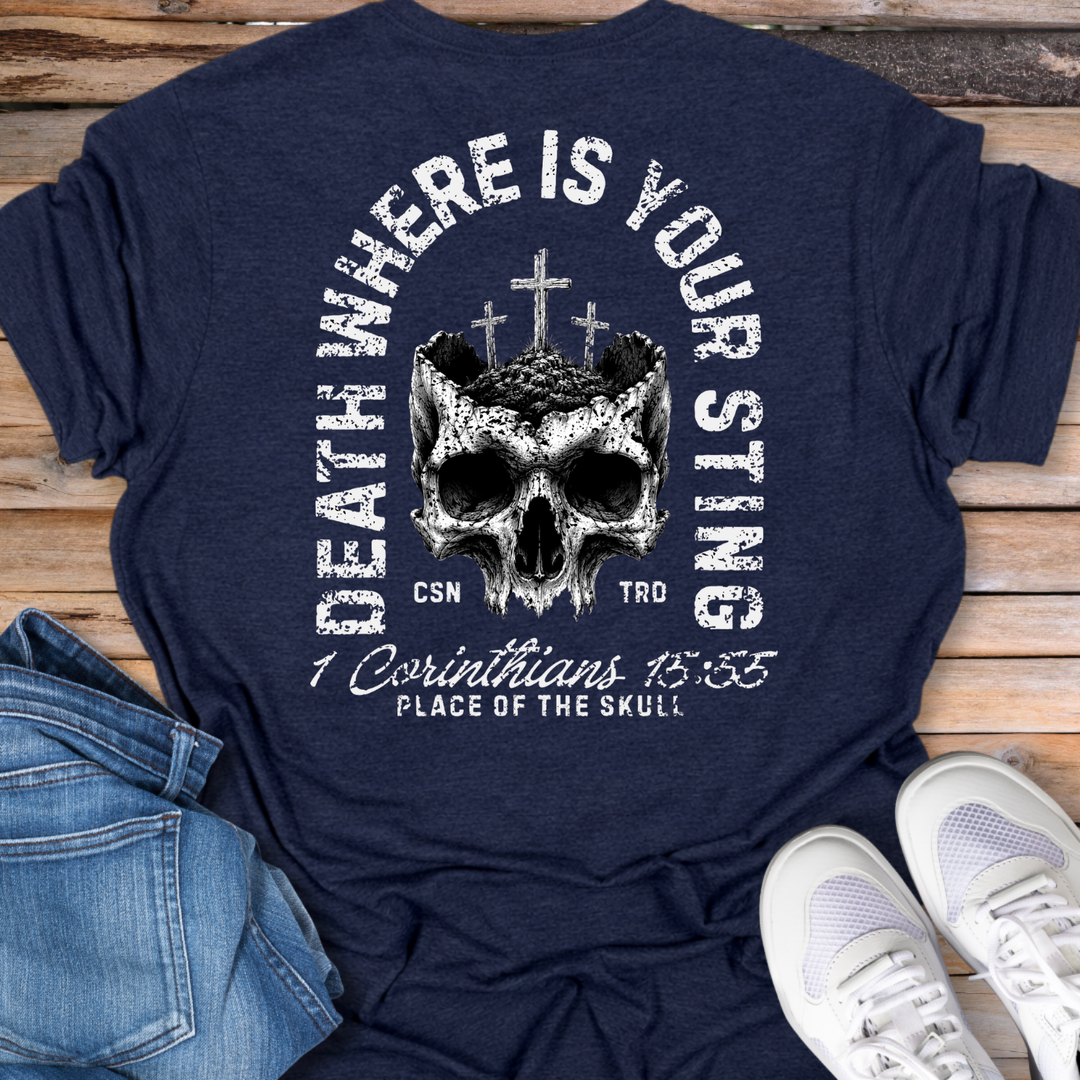 Death Where Is Your Sting Skull T-Shirt