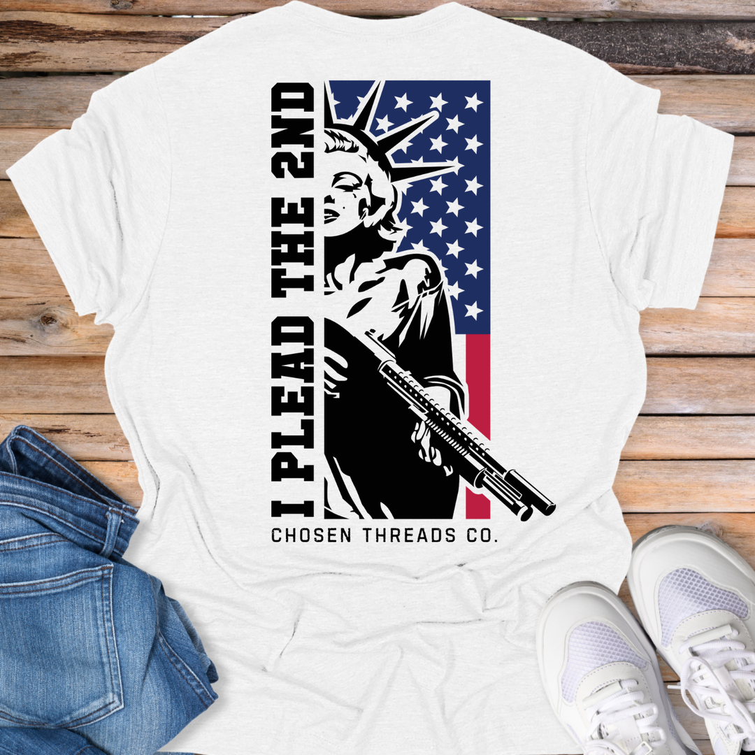 I Plead the 2nd Statue of Liberty Flag T-Shirt