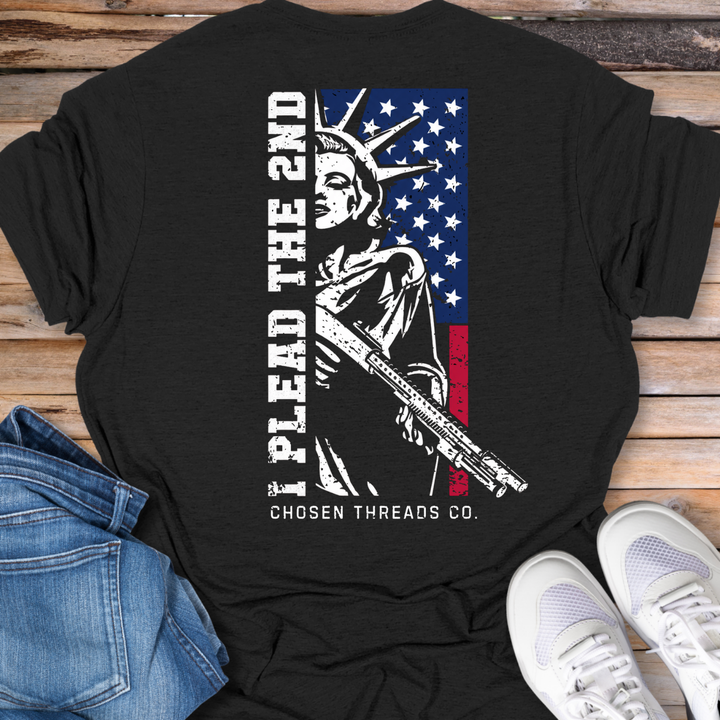 I Plead the 2nd Statue of Liberty Flag T-Shirt