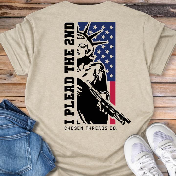 I Plead the 2nd Statue of Liberty Flag T-Shirt