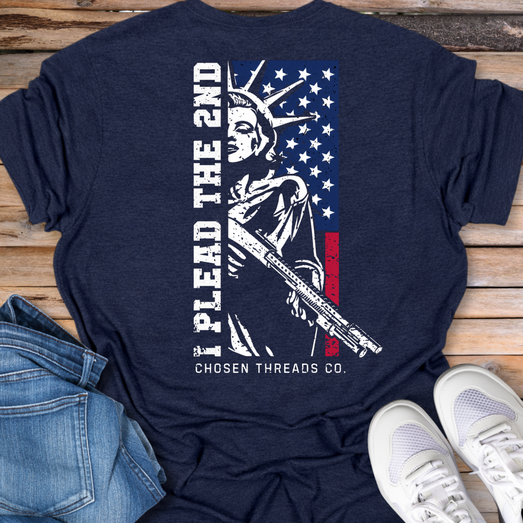 I Plead the 2nd Statue of Liberty Flag T-Shirt