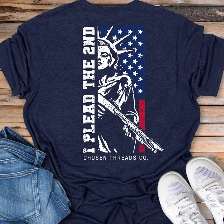 I Plead the 2nd Statue of Liberty Flag T-Shirt